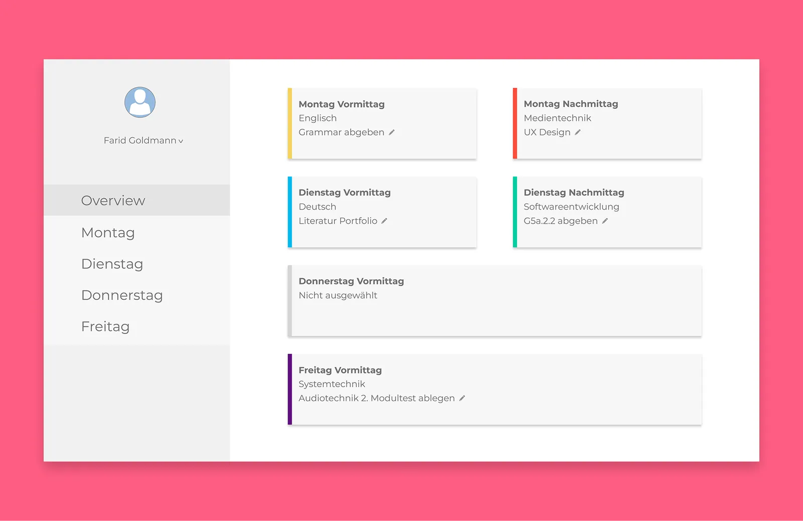 Designing a Class Registration Tool